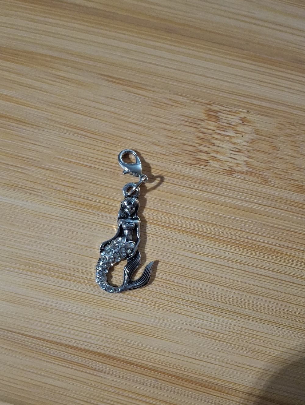 Silver-tone Mermaid Dangle For Floating Lockets